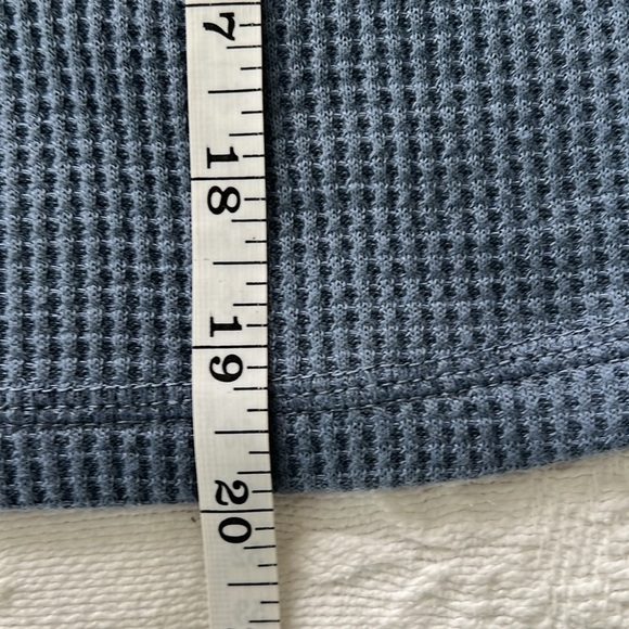 OUTLAW: Women Blue Lace Up Tie Front Crop Top, Size L - Picture 13 of 13